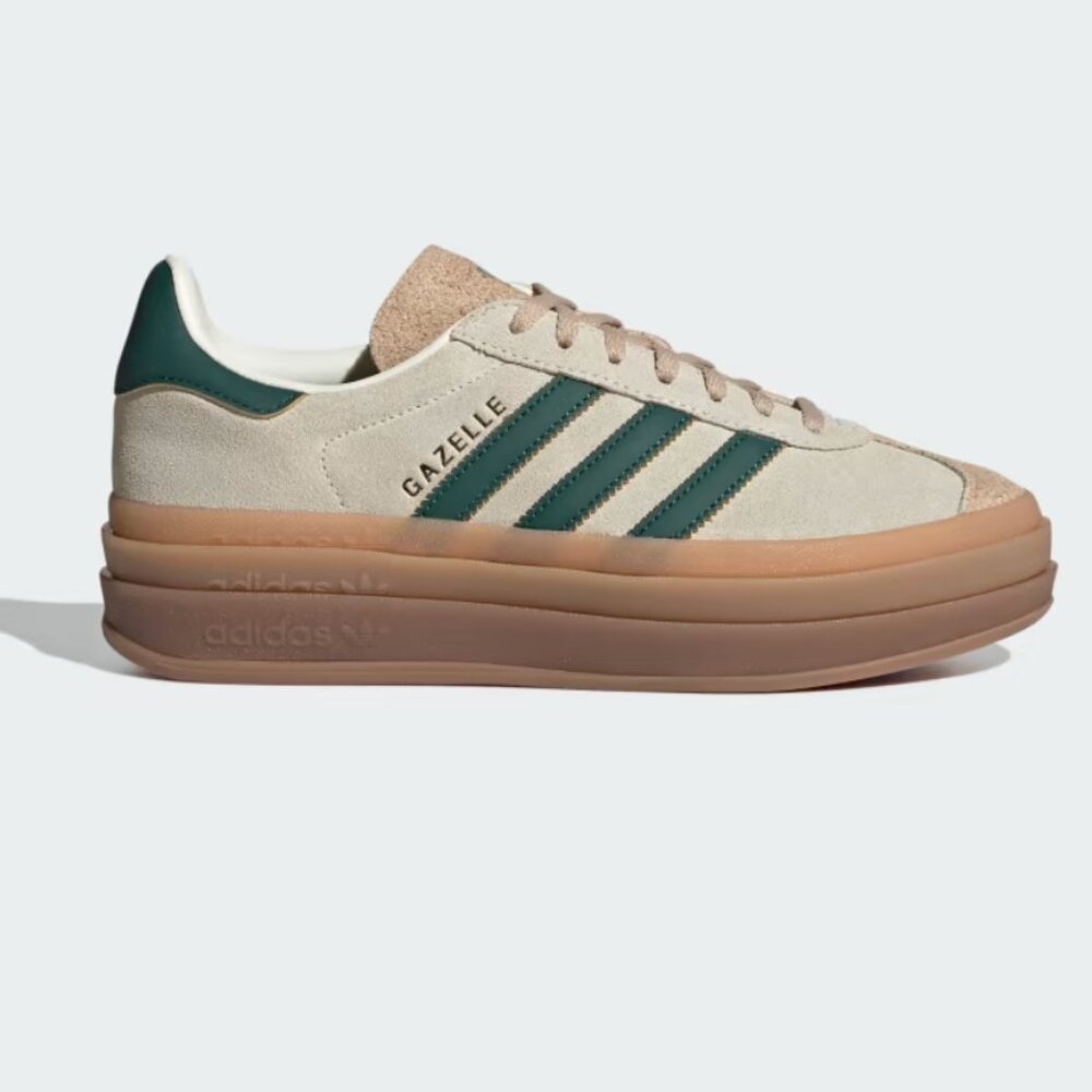 Gazelle Bold Shoes, Green/White